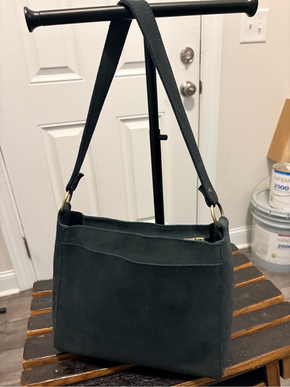 EUC Portland Leather Small Triangle Shoulder Bag - Picture 7 of 9
